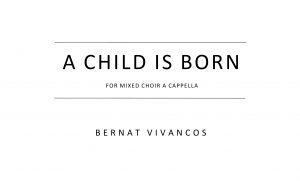 A child is born score cover