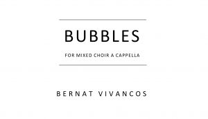 Bubbles score cover
