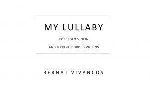 My Lullaby score cover