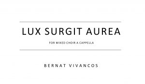 Lux Surgit Aurea score cover