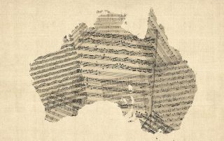 Map of australia made with scores